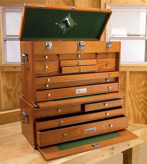 wooden with steel tool box|large woodworking tool box.